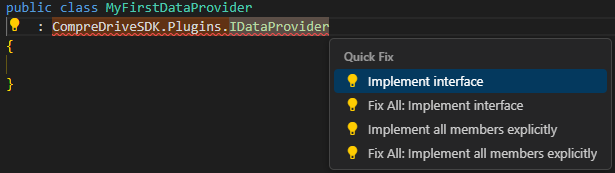 implement abstract class